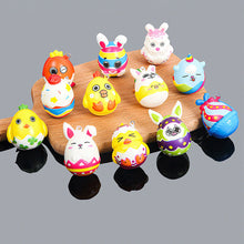 Load image into Gallery viewer, 5Pcs Squeeze Easter Bunny Eggs Stress Relief Toys Kids Easter Party Favor Gifts for Guests Egg Basket Stuffer Goodie Fillers
