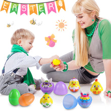 Load image into Gallery viewer, 5Pcs Squeeze Easter Bunny Eggs Stress Relief Toys Kids Easter Party Favor Gifts for Guests Egg Basket Stuffer Goodie Fillers
