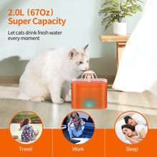 Load image into Gallery viewer, 2L Automatic Pet Cat Drinking Fountain USB Dogs Cats Electric Recirculate Mute Water Feeder Bowl Drinking Dispenser Filter
