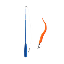 Load image into Gallery viewer, Funny Feather Cat Plush Teaser Wand with Bell Pet Interactive Feather Toys Cat Stick Toy for Kitten Catching Toy Playing Teaser Cat Supplies
