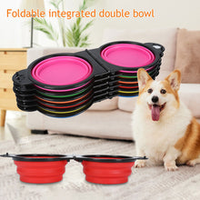Load image into Gallery viewer, Portable Pet Dog Food Feeder with Buckle Collapsible Feeding Bowl Watering Dish Outdoor Travel Folding Bowl Pet Supplies
