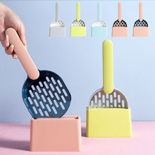Load image into Gallery viewer, Cat Litter Scooper Plastic Cat Litter Shovel With Base Self Cleaning Cat Litter Box Shovel Kitten Toilet Clean Tools Cat Supplies
