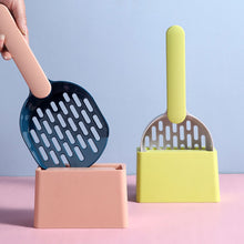 Load image into Gallery viewer, Cat Litter Scooper Plastic Cat Litter Shovel With Base Self Cleaning Cat Litter Box Shovel Kitten Toilet Clean Tools Cat Supplies

