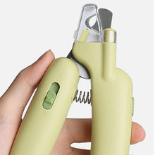 Load image into Gallery viewer, Cute Banana Whale Shaped Pet Nail Clippers with Light Cat Manicure Tools Pet Specialized Nail Clippers Dog Beauty and Cleaning Products
