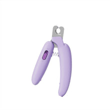 Load image into Gallery viewer, Cute Banana Whale Shaped Pet Nail Clippers with Light Cat Manicure Tools Pet Specialized Nail Clippers Dog Beauty and Cleaning Products
