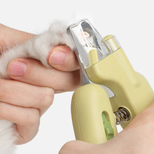 Load image into Gallery viewer, Cute Banana Whale Shaped Pet Nail Clippers with Light Cat Manicure Tools Pet Specialized Nail Clippers Dog Beauty and Cleaning Products
