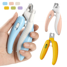 Load image into Gallery viewer, Cute Banana Whale Shaped Pet Nail Clippers with Light Cat Manicure Tools Pet Specialized Nail Clippers Dog Beauty and Cleaning Products
