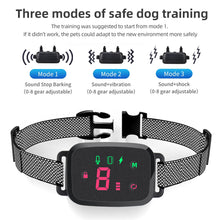 Load image into Gallery viewer, Automatic Anti Barking Dog Collar Dog Training Collar Pet Barkproof Collars Anti Barking Device Rechargeable Bark Stopper
