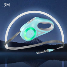 Load image into Gallery viewer, 5M/3M LED Flashlight Pet Leash Retractable Lighted Night Outdoor Walking Dog Leash Non-Slip Handle Dog Chain Dog Supplies
