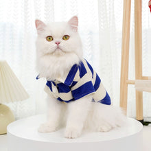 Load image into Gallery viewer, Summer Stripe Pet Dog Clothes Cat Vest Pet Clothing Dogs Small Costume Animal French Bulldog Print Cute Sweater Shirt
