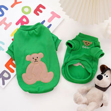 Load image into Gallery viewer, Fashion Bear Patttern Pet Dog Cat T-shirt Pure Cotton Dog Clothes for French Bulldog Small Mediun Dogs Soft Breathable
