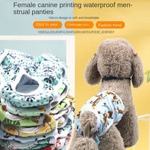 Load image into Gallery viewer, Pet Dog Panties Dog Physiological Pants XS-L Diaper Sanitary Washable Female Dog Menstruation Underwear Briefs Jumpsuit
