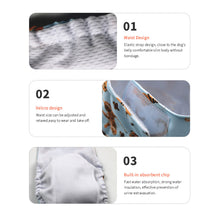 Load image into Gallery viewer, Pet Dog Panties Dog Physiological Pants XS-L Diaper Sanitary Washable Male Dog Menstruation Underwear Briefs Jumpsuit
