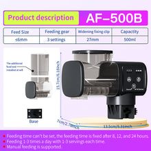 Load image into Gallery viewer, 250ml/500ml Jebao Aquarium Fish Tank Feeder Goldfish Smart Timing Auto Digital Feeder Hours Timer Aquarium Accessories
