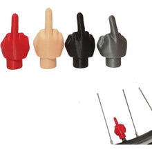Load image into Gallery viewer, 1Pc/4Pcs Car Tire Valve Cap Decor Wheel Nozzle Dustproof Tyre Valve Stem Caps Middle Finger Styling Accessories
