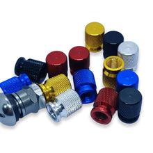 Load image into Gallery viewer, 2Pcs Aluminum Car Valve Caps Cover Tire Valve Stems Tyre Rim Stem Covers Auto Wheel Nipple Plugs
