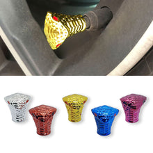 Load image into Gallery viewer, 2Pcs Car Tire Cap Decor Wheel Tyre Valve Rustproof Cover Valve Caps Tire Accessories Snake Head Styling
