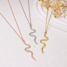 Load image into Gallery viewer, New Style Snake Pendant Necklace Female The Serpentine Pendant Simple Personality Fashion Animal Element Necklace Chain of Clavicle Punk Snake choker
