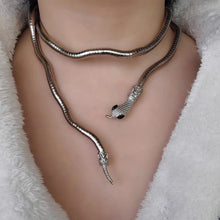Load image into Gallery viewer, Snake Creative Jewelry Can Be Used As Necklace and Bracelet Personalized HotGirl Snake Wrap Women's Necklace Halloween Jewelry
