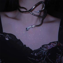 Load image into Gallery viewer, Snake Creative Jewelry Can Be Used As Necklace and Bracelet Personalized HotGirl Snake Wrap Women's Necklace Halloween Jewelry
