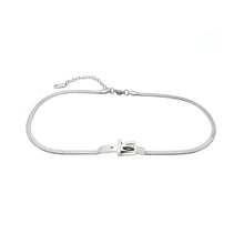 Load image into Gallery viewer, Female Summer Titanium Steel Snake Bone Belt Buckle Necklace Chain of Clavicle Choker Necklace for Women Men Luxury Wedding Party Jewelry Holiday Gifts
