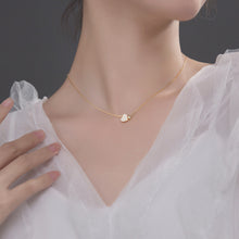 Load image into Gallery viewer, Fashion Tiny Heart Dainty Initial Necklace Zircon Mosaic Gold Silver Color Choker Necklace For Women Pendant Jewelry Valentine's Day Gift
