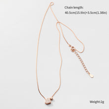 Load image into Gallery viewer, Fashion Tiny Heart Dainty Initial Necklace Zircon Mosaic Gold Silver Color Choker Necklace For Women Pendant Jewelry Valentine's Day Gift
