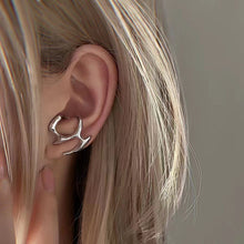 Load image into Gallery viewer, 2Pcs Irregular Liquid Metal Hollow Earrings Style Hip-Hop Punk Fashion Personality Long Earrings Ms Girl Travel Accessories
