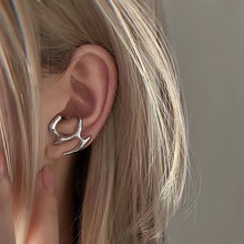 Load image into Gallery viewer, 2Pcs Irregular Liquid Metal Hollow Earrings Style Hip-Hop Punk Fashion Personality Long Earrings Ms Girl Travel Accessories
