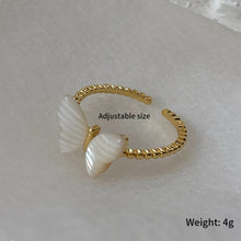 Load image into Gallery viewer, 2024 New Purple Gold Butterfly Ring Women Luxury Elegant Imitation Pearl Ring Fashion S925 Silver Open Ring Index Finger Ring Jewelry for Women
