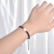 Load image into Gallery viewer, Natural Moonstone Obsidian Bracelets Minimalist Bracelet Handmade Cute Black White Cat Bracelet Party lovers Couple Best Friend Accessories Jewelry
