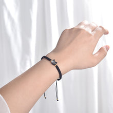 Load image into Gallery viewer, Natural Moonstone Obsidian Bracelets Minimalist Bracelet Handmade Cute Black White Cat Bracelet Party lovers Couple Best Friend Accessories Jewelry
