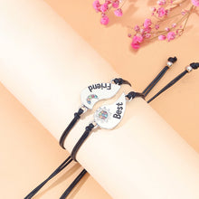 Load image into Gallery viewer, 2PCS/Set Friendship bracelet Handmade Woven Bracelet Couple Heart-shaped Sun and Moon Adjustable Bracelet Best Friends Lovers Jewelry
