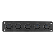 Load image into Gallery viewer, 12V/24V 1-5 Gang Universal RV Truck Toggle Switch Panel USB Car Boat Marine Blue Red LED Styling Accessories Marine Rocker Switch
