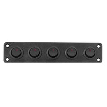 Load image into Gallery viewer, 12V/24V 1-5 Gang Universal RV Truck Toggle Switch Panel USB Car Boat Marine Blue Red LED Styling Accessories Marine Rocker Switch
