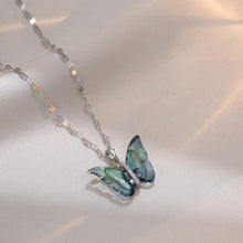 Load image into Gallery viewer, Ins Crystal Butterfly Necklace For Women Pink Purple Crystal Pendant Choker Chain Colorful Zircon Necklace Jewellry Collars Jewelry Birthday Gifts
