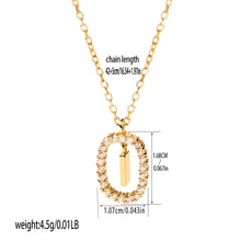 Load image into Gallery viewer, New Fashion A To Z 26 English Letter Pendant 925 Sterling Silver Monogram Zircon Necklace Initial Pendant Choker Party Gift Women's Fine Jewelry
