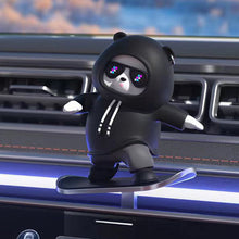 Load image into Gallery viewer, Car Interior Decoration Cute Bear Skateboard With Slide Rail Automatic Sliding Ornament Auto Interior Accessories
