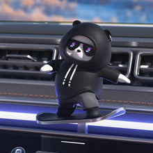 Load image into Gallery viewer, Car Interior Decoration Cute Bear Skateboard With Slide Rail Automatic Sliding Ornament Auto Interior Accessories
