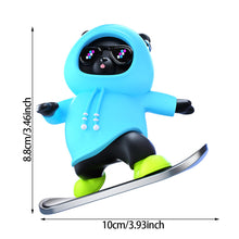 Load image into Gallery viewer, Car Interior Decoration Cute Bear Skateboard With Slide Rail Automatic Sliding Ornament Auto Interior Accessories
