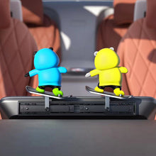 Load image into Gallery viewer, Car Interior Decoration Cute Bear Skateboard With Slide Rail Automatic Sliding Ornament Auto Interior Accessories
