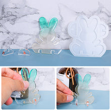 Load image into Gallery viewer, Diy Rabbit Silicone Mold Concrete Christmas Rabbit Decoration Silicone Mold Gypsum Home Decoration Crafts Accessories
