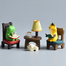 Load image into Gallery viewer, Frog Resin Miniature Dollhouse Accessories Office Decor Anime Statues Car Ornament Cute Handmade Craft Modern Art Model Mini Toy
