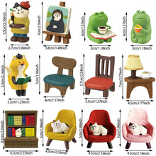 Load image into Gallery viewer, Frog Resin Miniature Dollhouse Accessories Office Decor Anime Statues Car Ornament Cute Handmade Craft Modern Art Model Mini Toy
