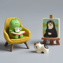 Load image into Gallery viewer, Frog Resin Miniature Dollhouse Accessories Office Decor Anime Statues Car Ornament Cute Handmade Craft Modern Art Model Mini Toy
