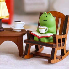 Load image into Gallery viewer, Mini Rocking Chair Retro Dollhouse Miniature Accessories Wooden Swing Rocking Chair Model Toys for Scene Ornament
