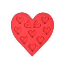 Load image into Gallery viewer, Heart Pendant Epoxy Resin Silicone Casting Mold with Hole DIY Earrings Necklace Keychain Jewellery Making Supplies
