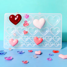 Load image into Gallery viewer, Love Heart Pendant Epoxy Resin Molds Necklace Bracelet Pendants Silicone Mold for DIY Epoxy Resin Patch Crafts Decor
