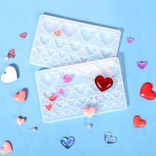 Load image into Gallery viewer, Love Heart Pendant Epoxy Resin Molds Necklace Bracelet Pendants Silicone Mold for DIY Epoxy Resin Patch Crafts Decor
