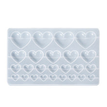 Load image into Gallery viewer, Love Heart Pendant Epoxy Resin Molds Necklace Bracelet Pendants Silicone Mold for DIY Epoxy Resin Patch Crafts Decor
